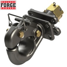 8t Swivel Mount Pintle Hook with Brackets, 4 Bolt Pattern, ADR Approved - Wallace Forge